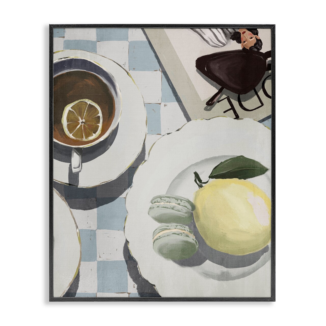 Stupell Industries Italian Morning Coffee Tabletop Framed Giclee, design by Anna Lischenko